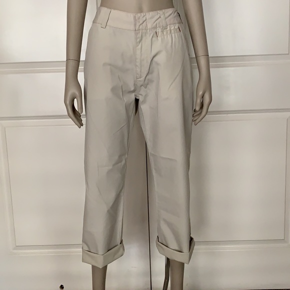 O’Neill Boyfriend Khaki Chino Crop Active Pants - Picture 1 of 9